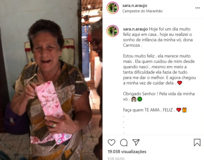 Realizando a sonho de infância da Vovó
