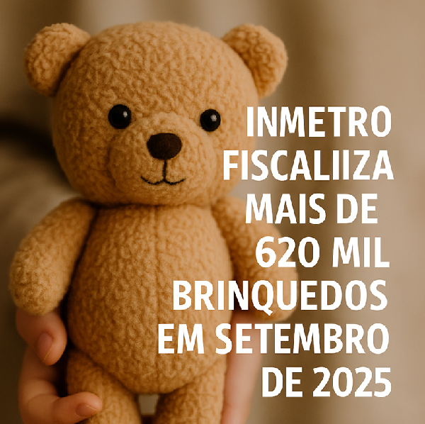 Inmetro fiscaliza mais de 620 mil brinquedos em setembro de 2025