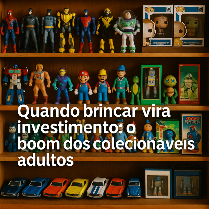 Quando brincar vira investimento: o boom dos colecionáveis adultos