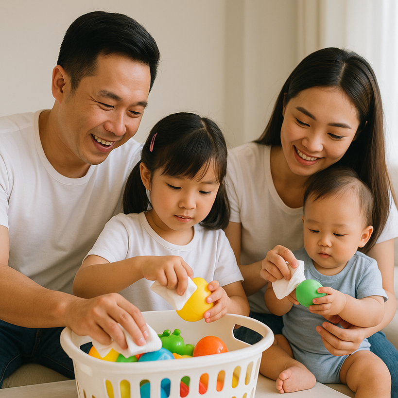 Como higienizar corretamente os brinquedos e proteger a saúde das crianças