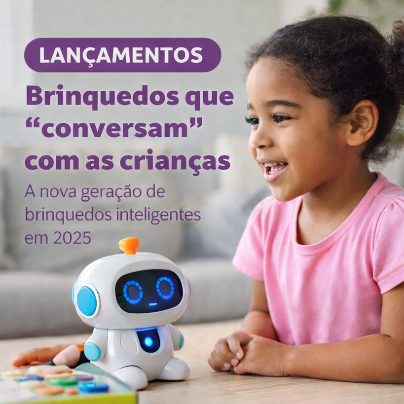 Brinquedos que “conversam” com as crianças: a nova geração de brinquedos inteligentes em 2025