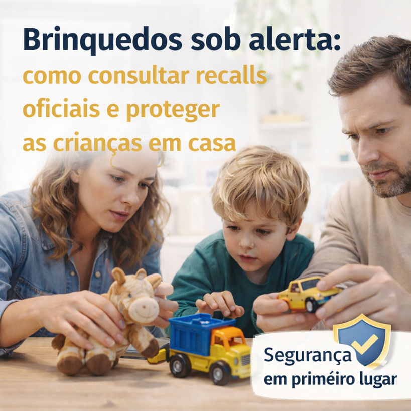 Brinquedos sob alerta: como consultar recalls oficiais e proteger as crianças em casa
