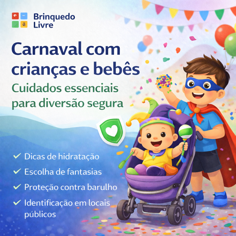 Carnaval com crianças e bebês: cuidados essenciais para garantir diversão com segurança