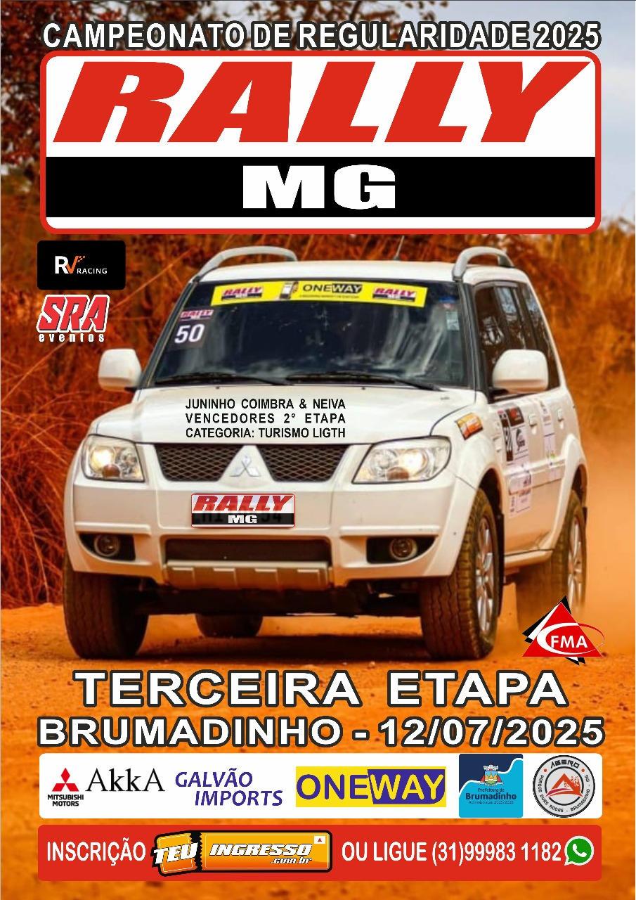 RALLY MG DE REGULARIDADE 3º ETAPA